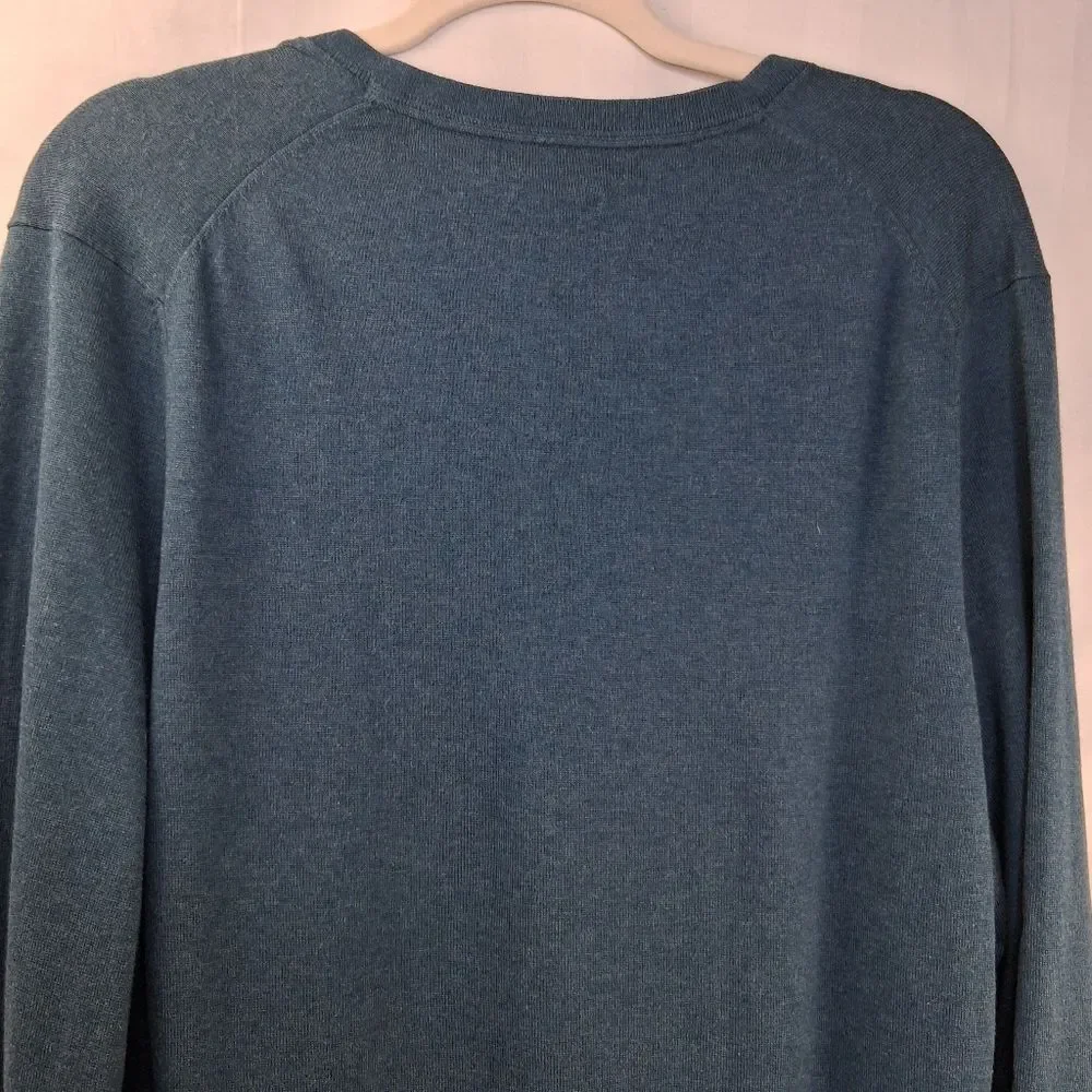 Silk Blend Banana Republic Men's V-neck Sweater Size L Academia